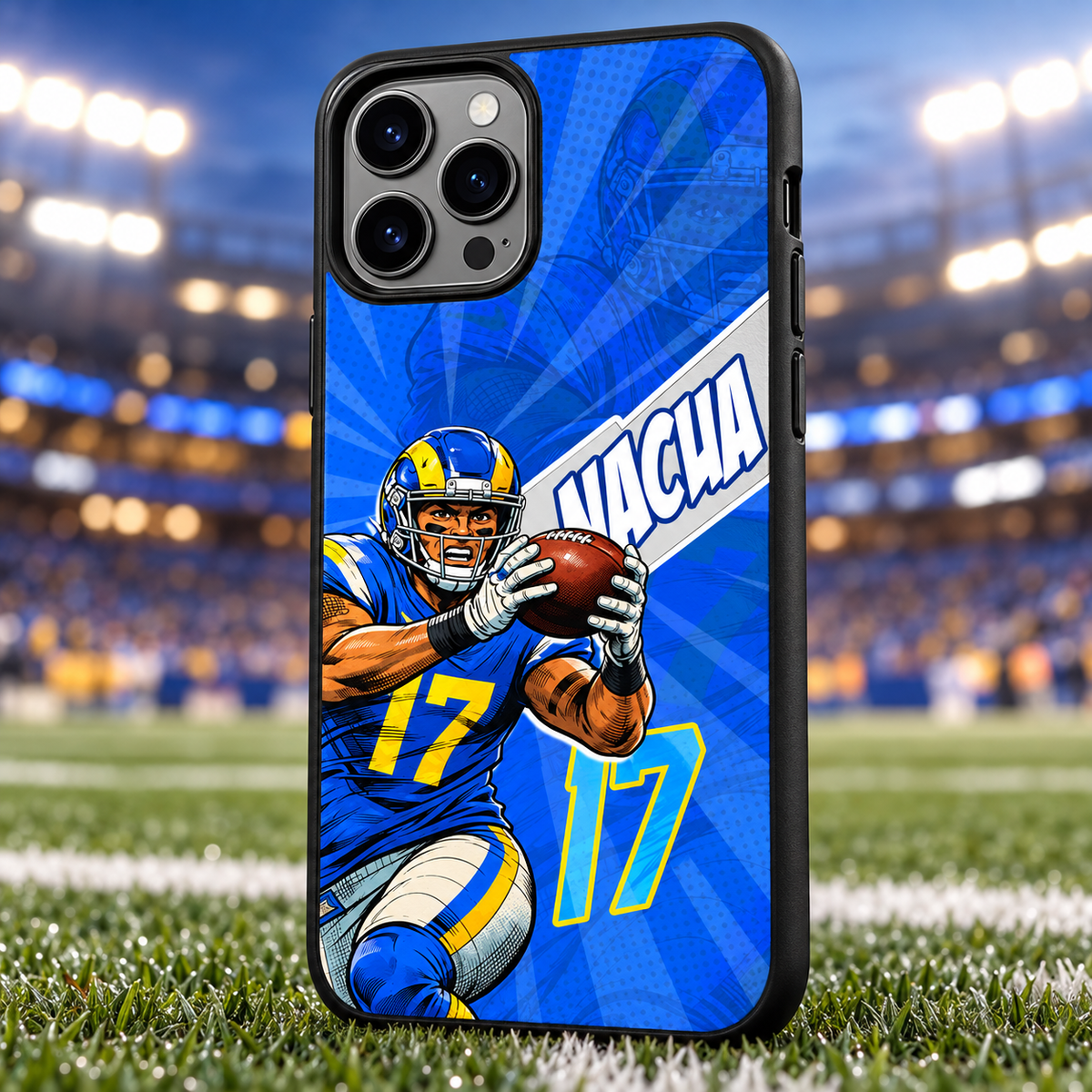 Puka Nacua graffiti TPU phone case stadium