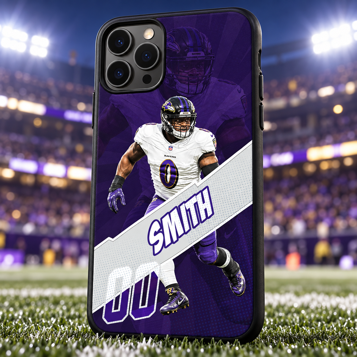 Roquan Smith graffiti TPU phone case stadium