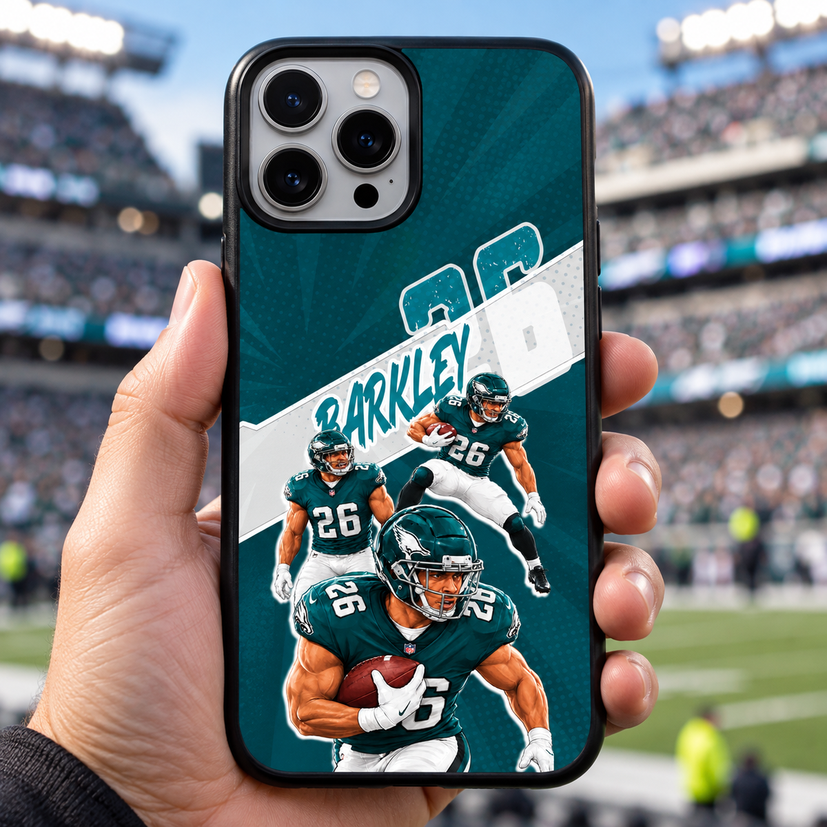 Saquon Barkley graffiti TPU phone case lifestyle