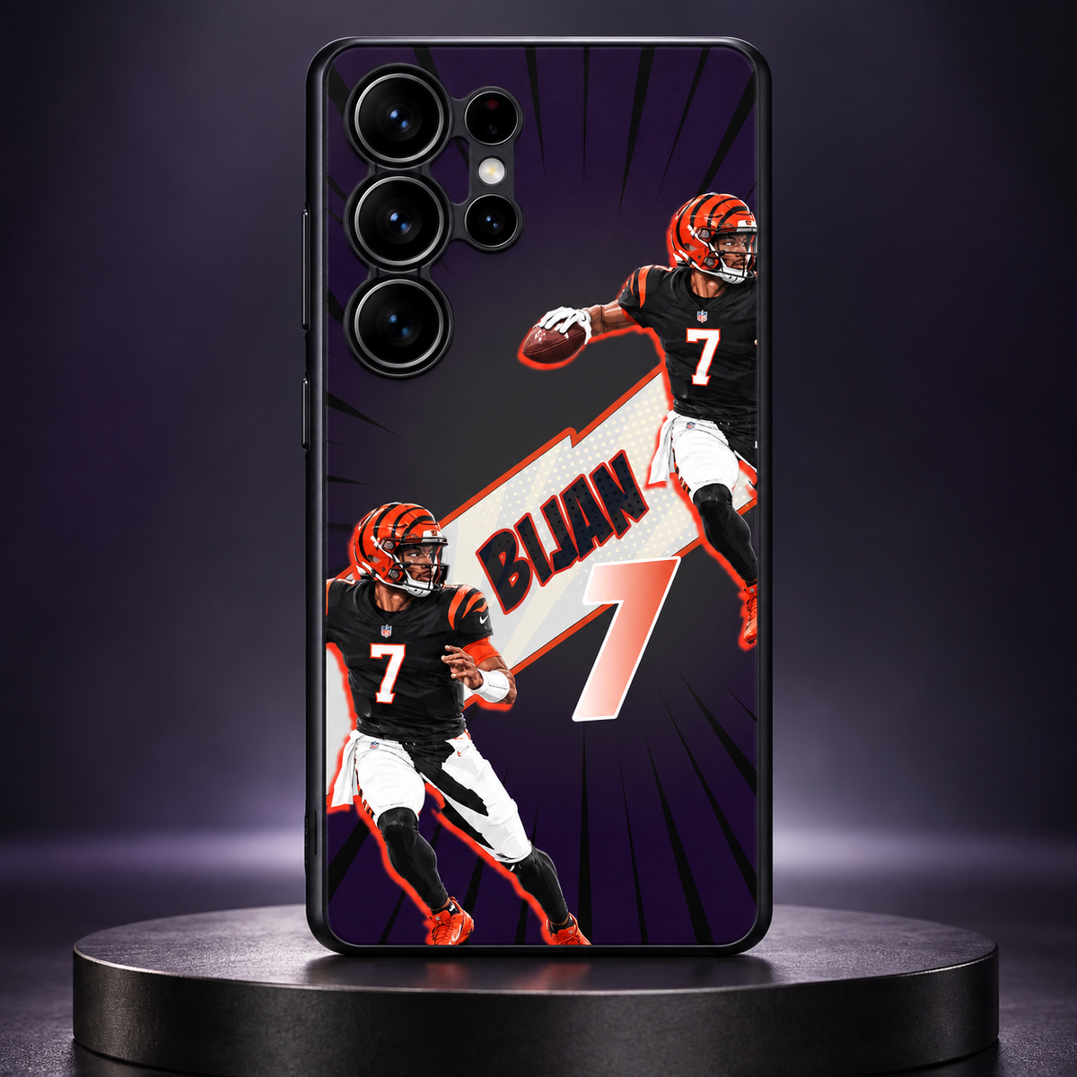 Bijan Robinson graffiti TPU phone case Samsung studio