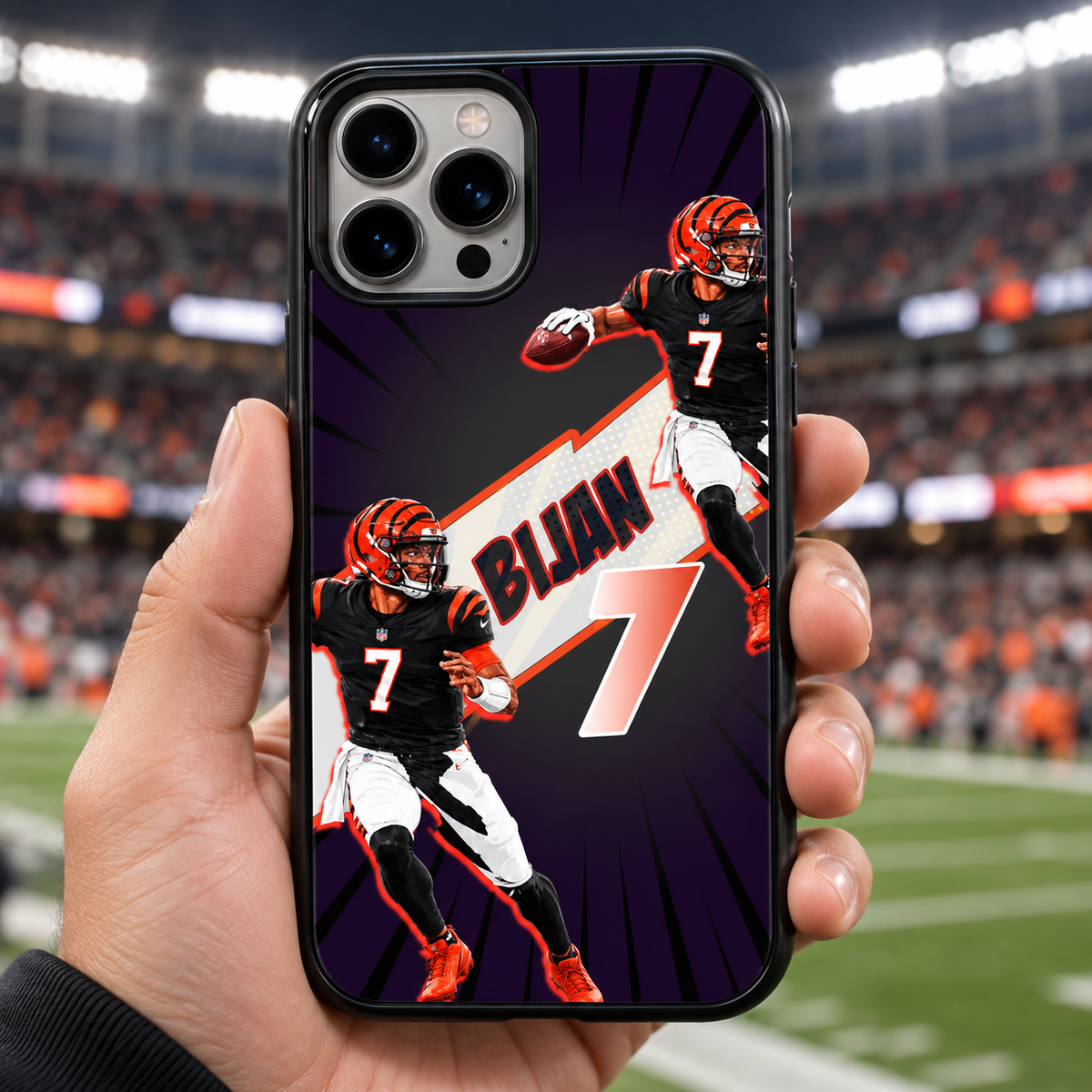 Bijan Robinson graffiti TPU phone case lifestyle