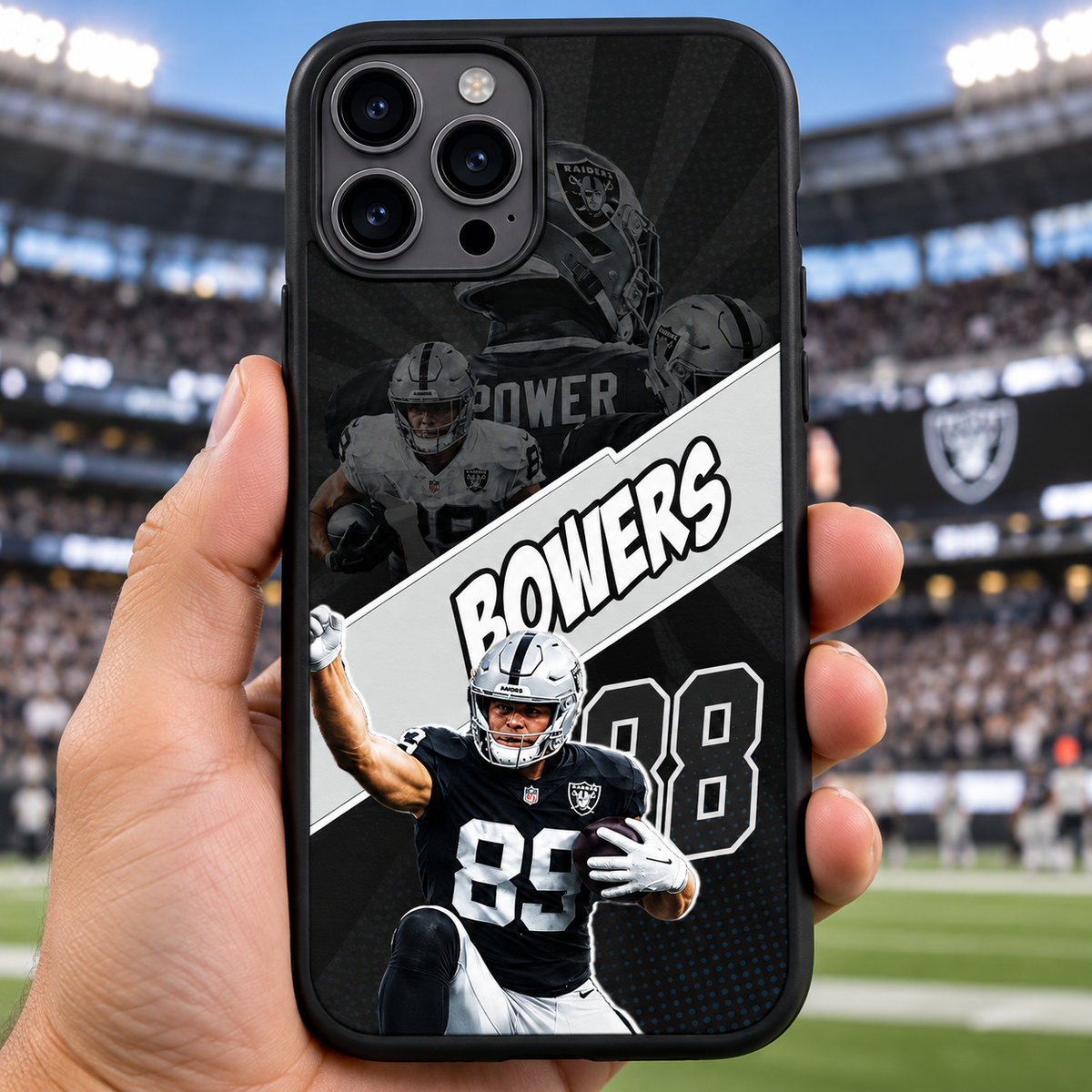 Brock Bowers graffiti TPU phone case lifestyle
