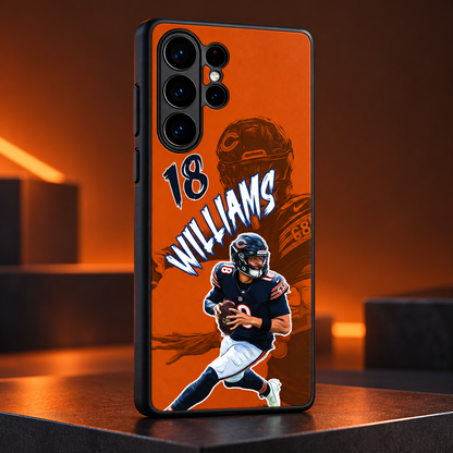 Caleb Williams graffiti TPU phone case Samsung studio