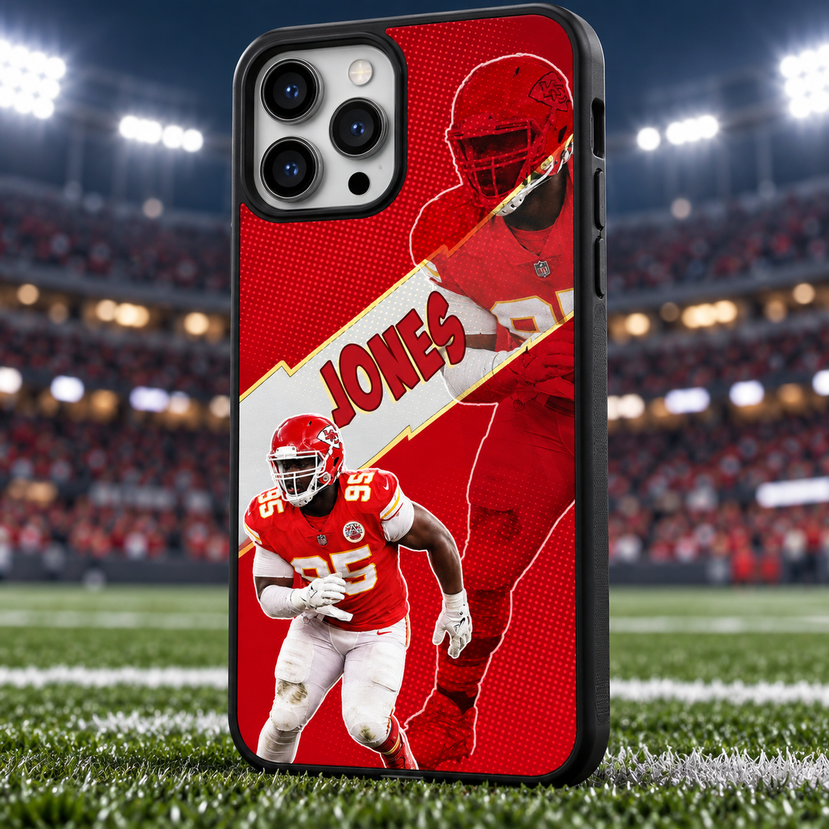 Chris Jones graffiti TPU phone case stadium