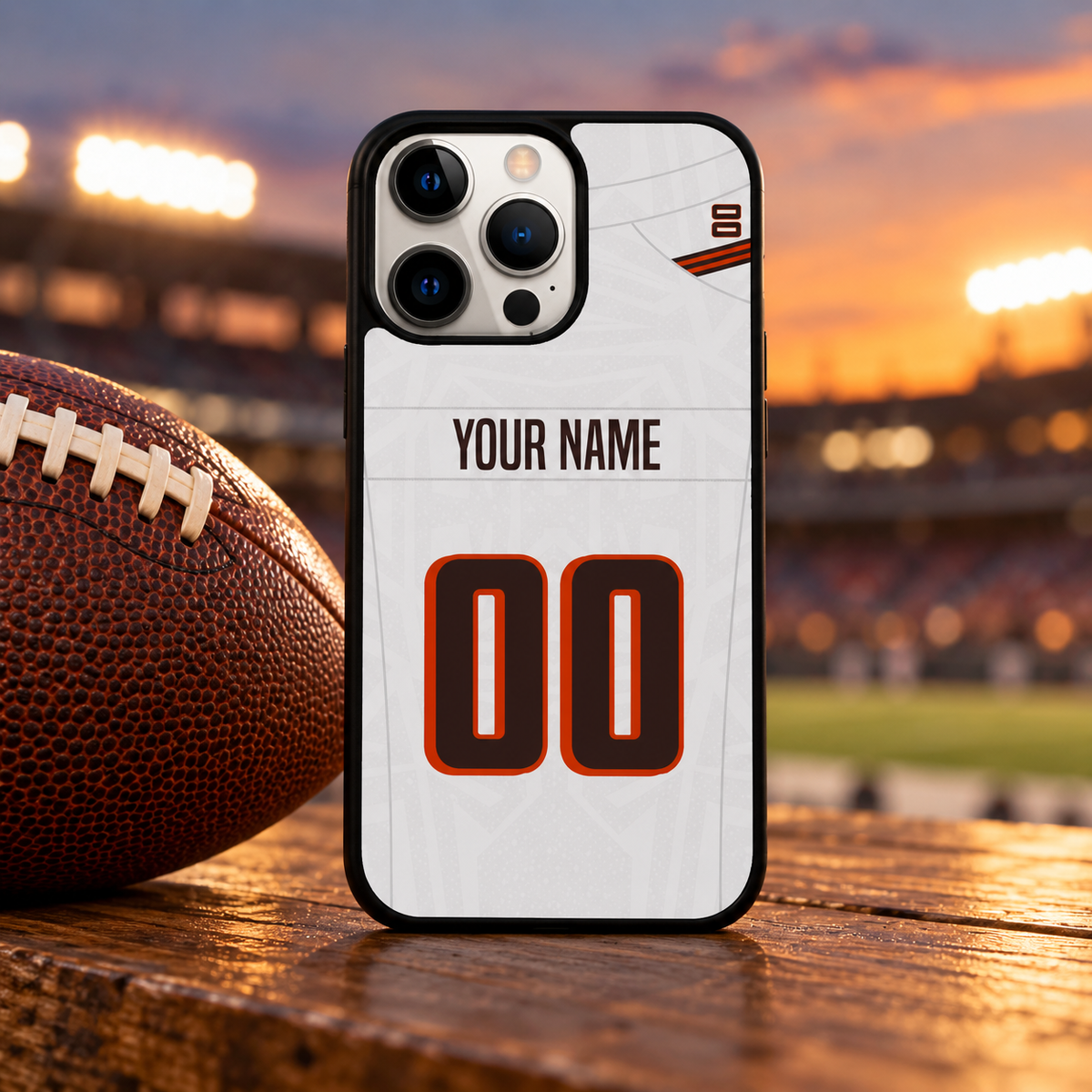 Cleveland personalized name and number phone case lifestyle mockup