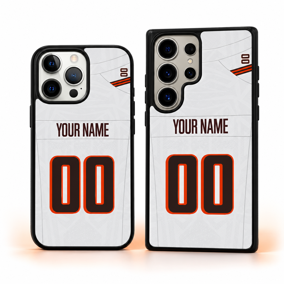 Cleveland personalized name and number phone case main mockup