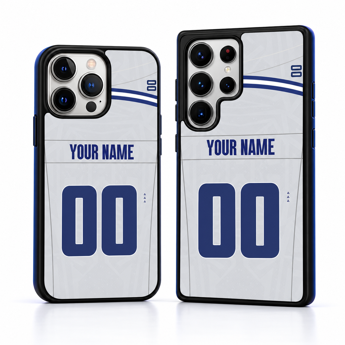 Dallas personalized name and number phone case main mockup