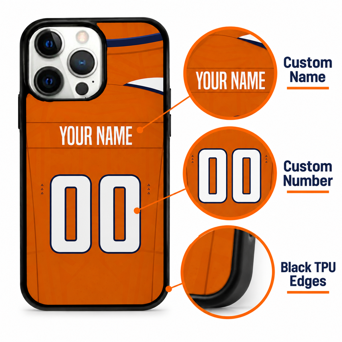 Denver personalized phone case features mockup