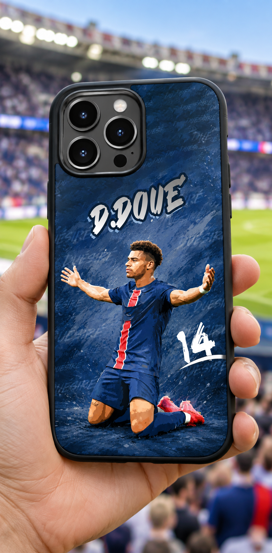 Désiré Doué graffiti TPU case lifestyle
