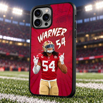 Fred Warner graffiti TPU phone case stadium