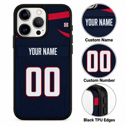 Houston personalized phone case features mockup