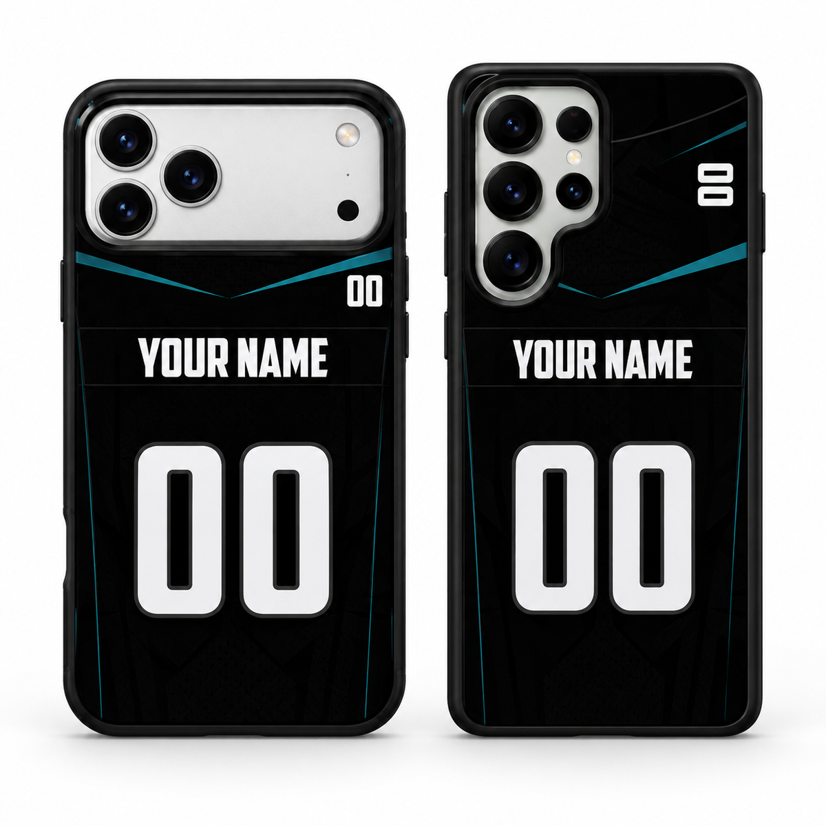 Jacksonville personalized name and number phone case main mockup