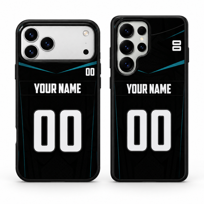 Jacksonville personalized name and number phone case main mockup
