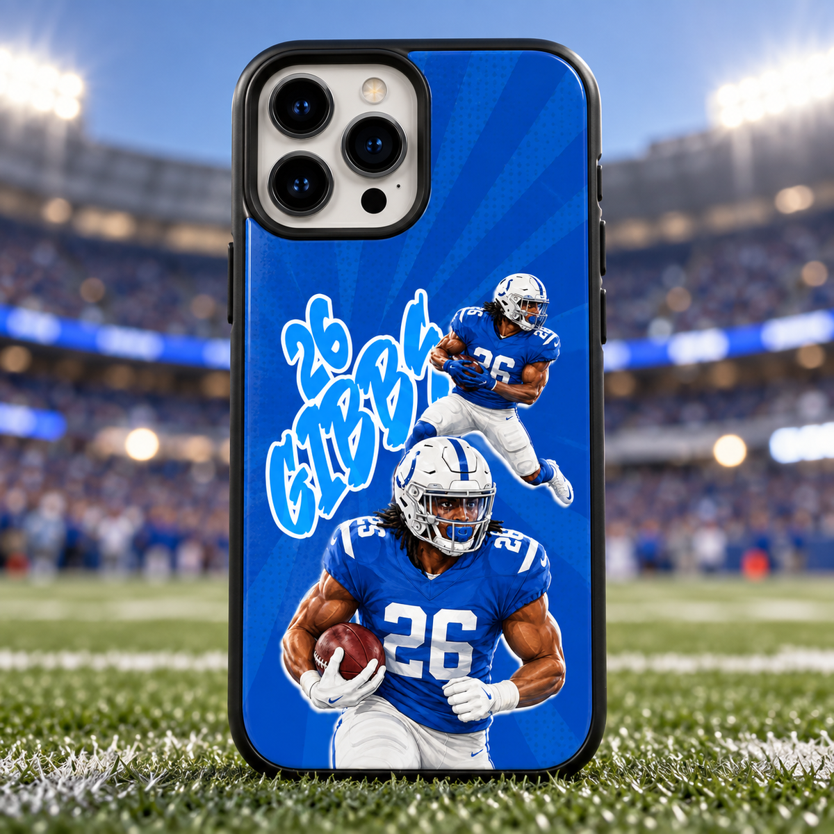 Jahmyr Gibbs graffiti TPU phone case stadium