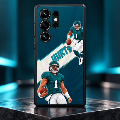 Jalen Hurts graffiti TPU phone case Samsung studio