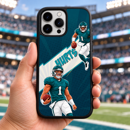 Jalen Hurts graffiti TPU phone case lifestyle