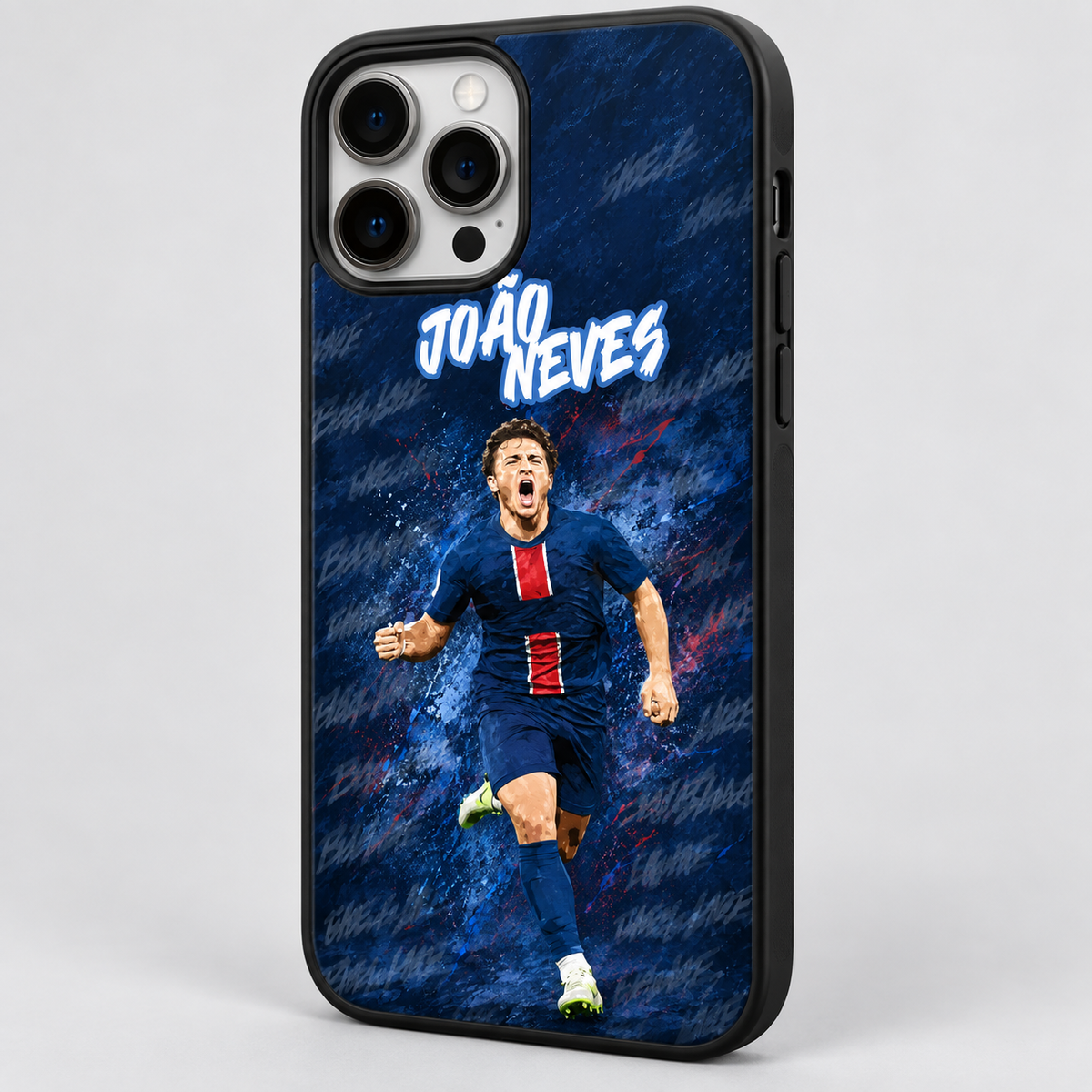 João Neves graffiti TPU case close-up