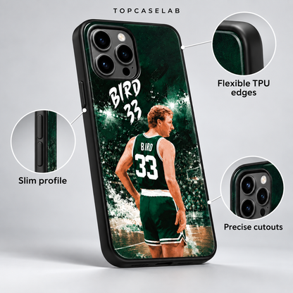 Larry Bird TPU case features