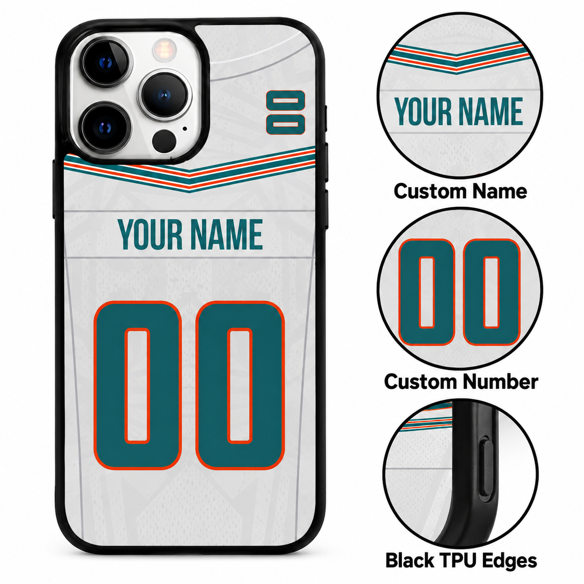 Miami personalized phone case features mockup