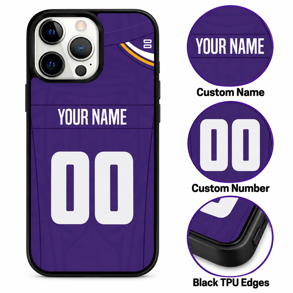 Minnesota personalized phone case features mockup