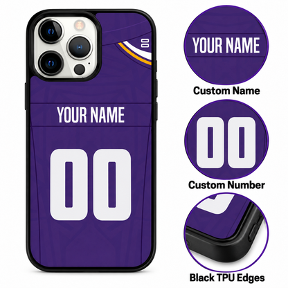 Minnesota personalized phone case features mockup