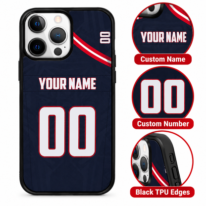 New England personalized phone case features mockup