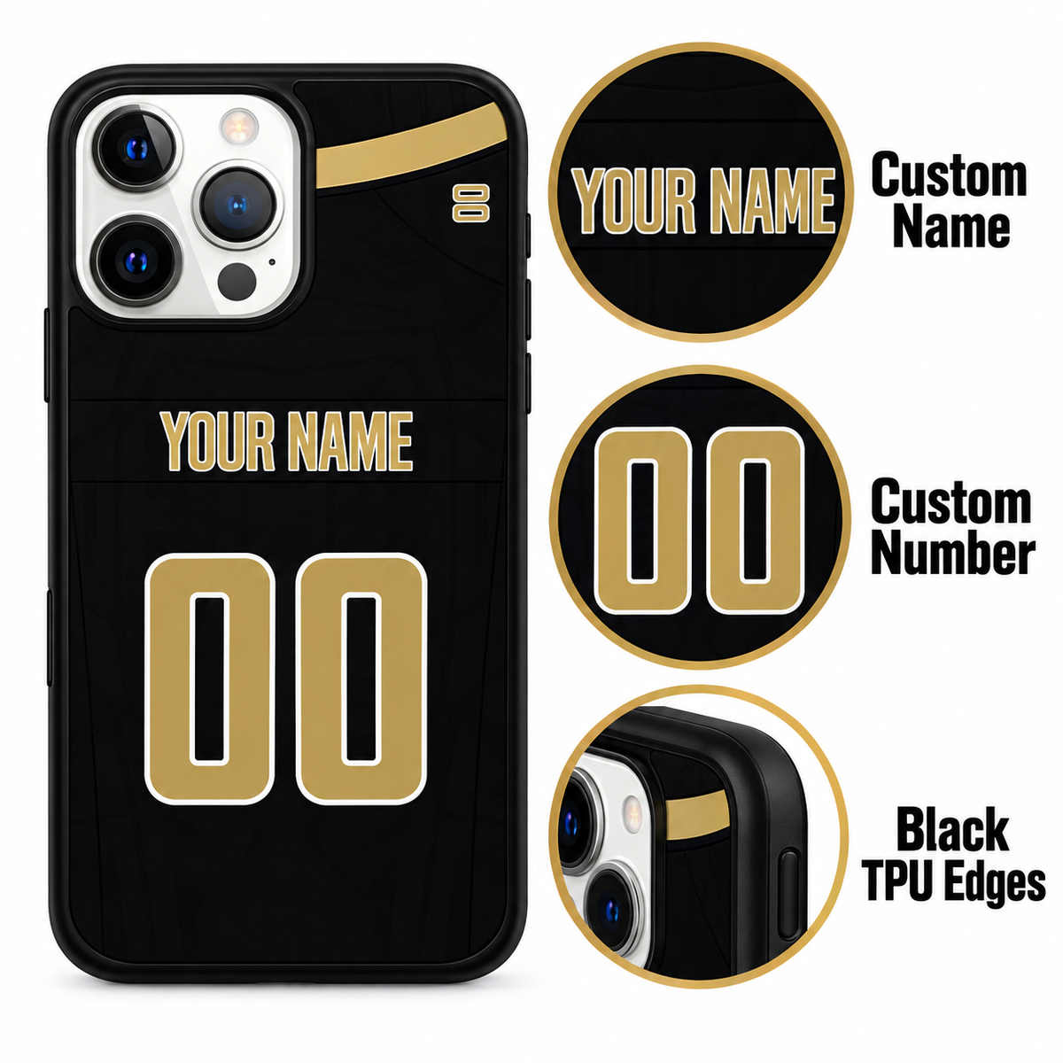New Orleans personalized phone case features mockup