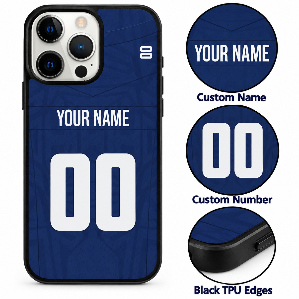 New York Giants personalized phone case features mockup