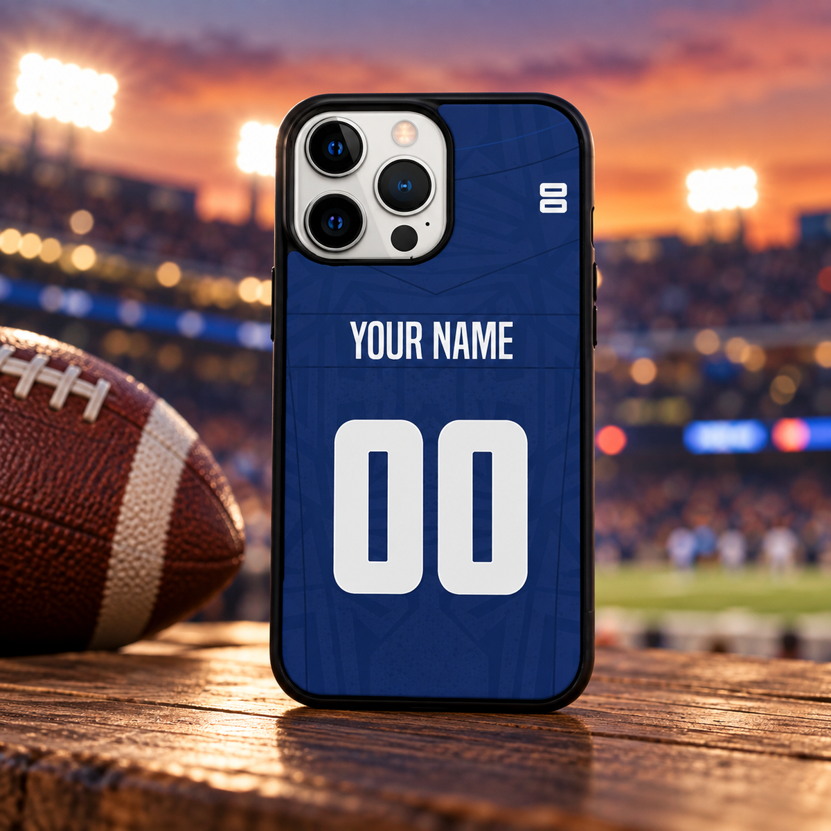 New York Giants personalized phone case lifestyle mockup