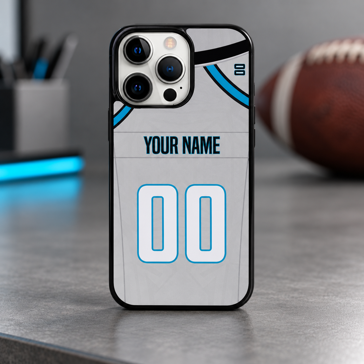 Carolina personalized case football lifestyle mockup