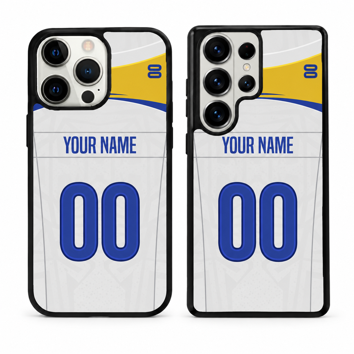 Los Angeles Rams personalized phone case main mockup