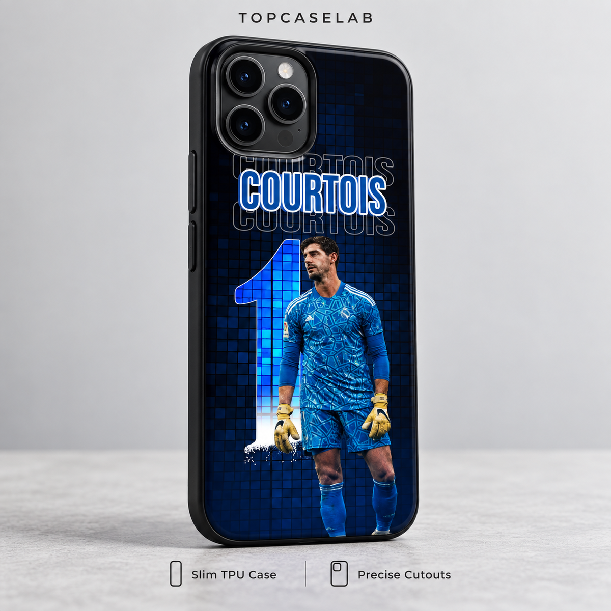 Thibaut Courtois graffiti TPU case close-up