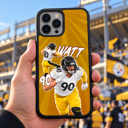 T.J. Watt graffiti TPU phone case lifestyle