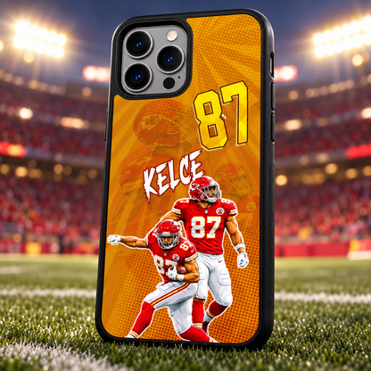 Travis Kelce graffiti TPU phone case stadium