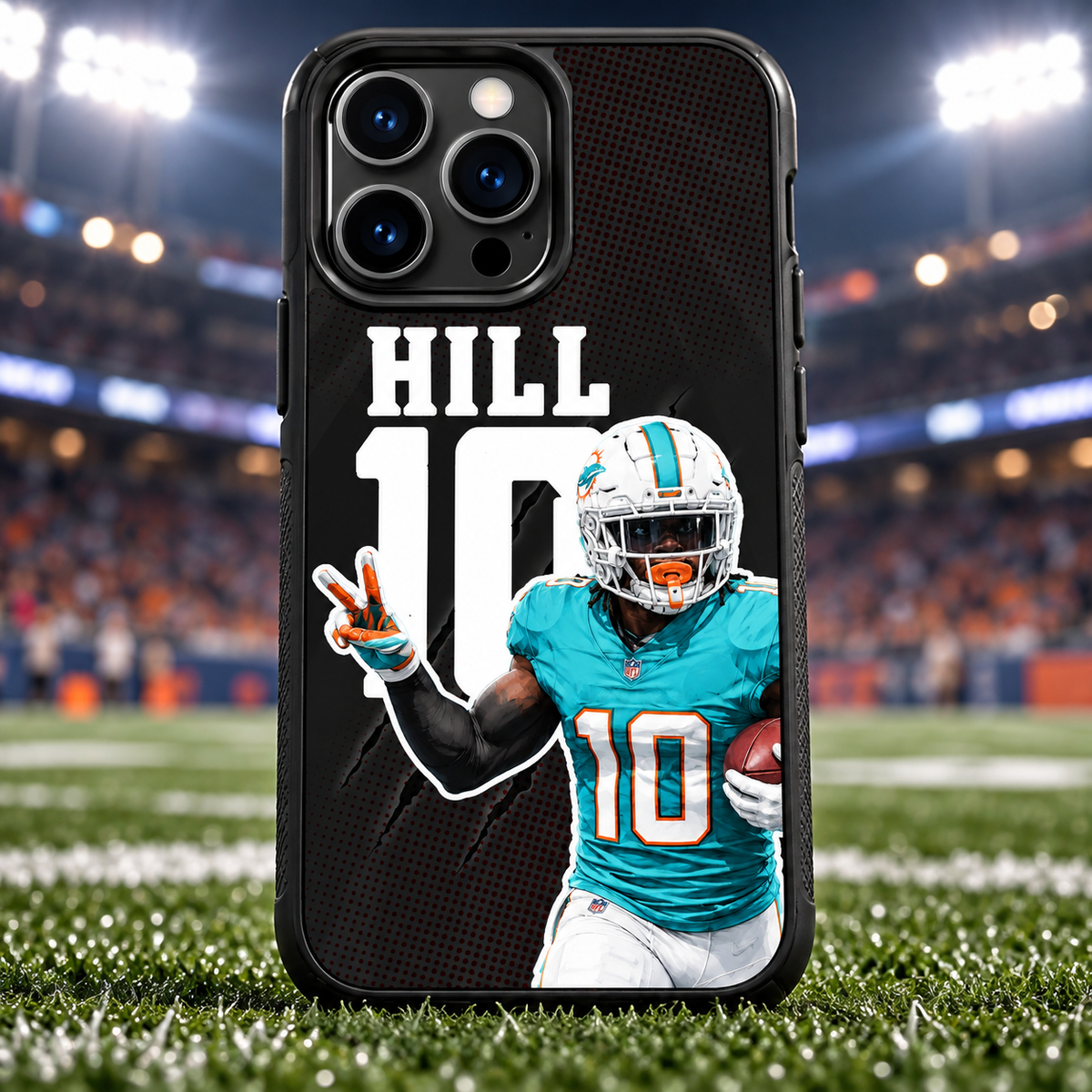 Tyreek Hill graffiti TPU phone case stadium
